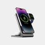 ENERGEA - Energea MagTrio 3-in-1 Foldable Magnetic Fast Wireless Charger - Gunmetal