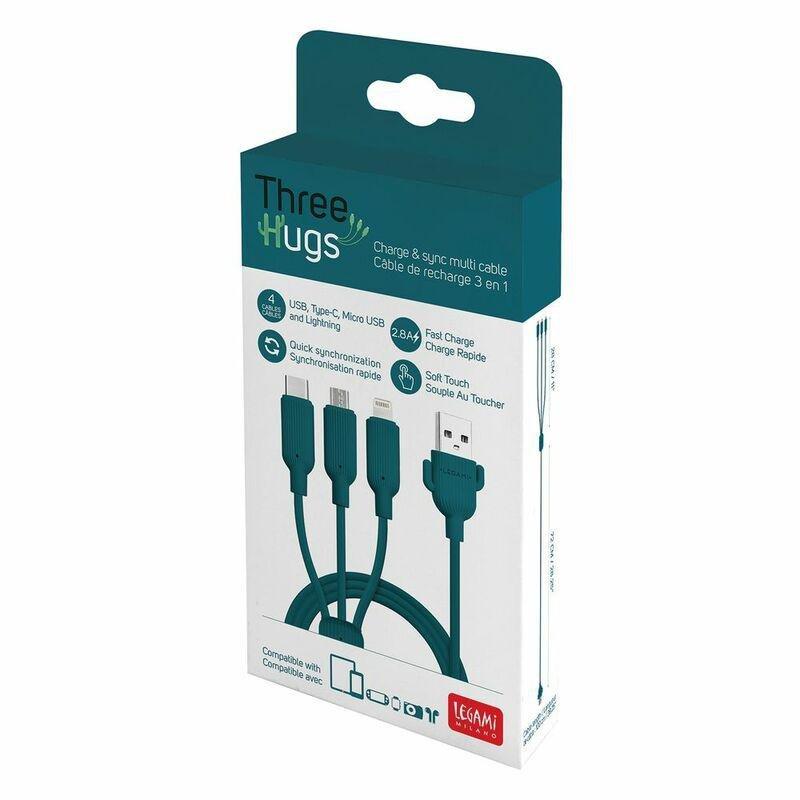 Legami Three Hugs - Charging And Synchronization Multi Cable, , large image number 1
