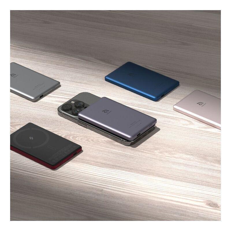 Adam Elements Gravity C5 5000mAh Magnetic Wireless Charging Power Bank - Blue, , large image number 1