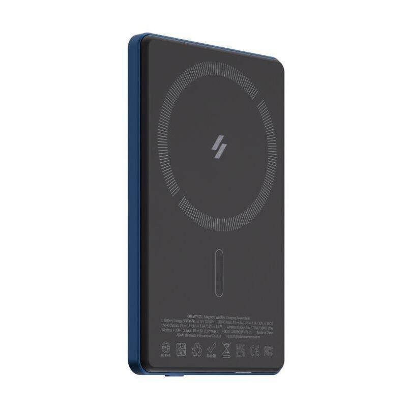 Adam Elements Gravity C5 5000mAh Magnetic Wireless Charging Power Bank - Blue, , large image number 9