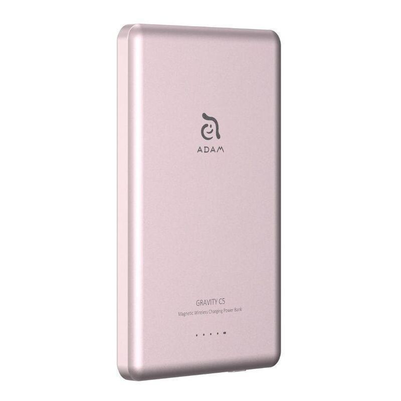 Adam Elements Gravity C5 5000mAh Magnetic Wireless Charging Power Bank - Pink, , large image number 2
