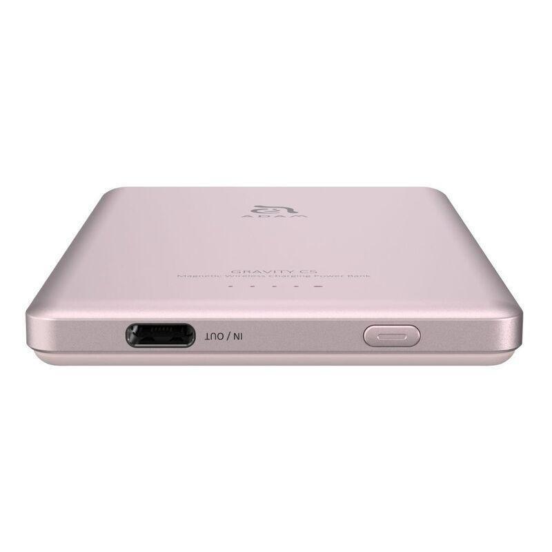 Adam Elements Gravity C5 5000mAh Magnetic Wireless Charging Power Bank - Pink, , large image number 7