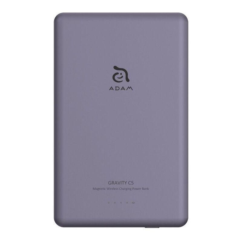 Adam Elements Gravity C5 5000mAh Magnetic Wireless Charging Power Bank - Purple, , medium