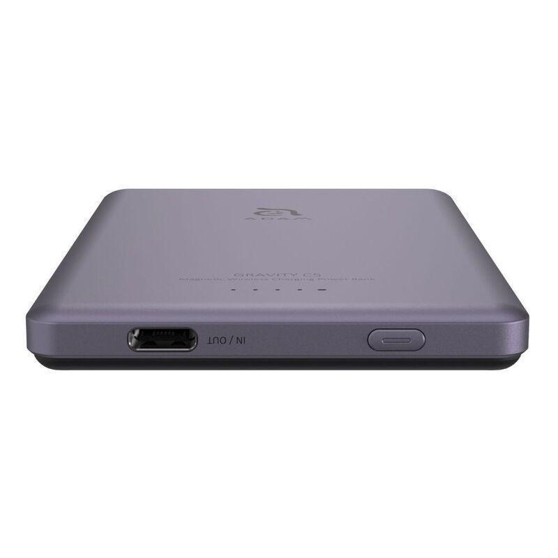 Adam Elements Gravity C5 5000mAh Magnetic Wireless Charging Power Bank - Purple, , large image number 4