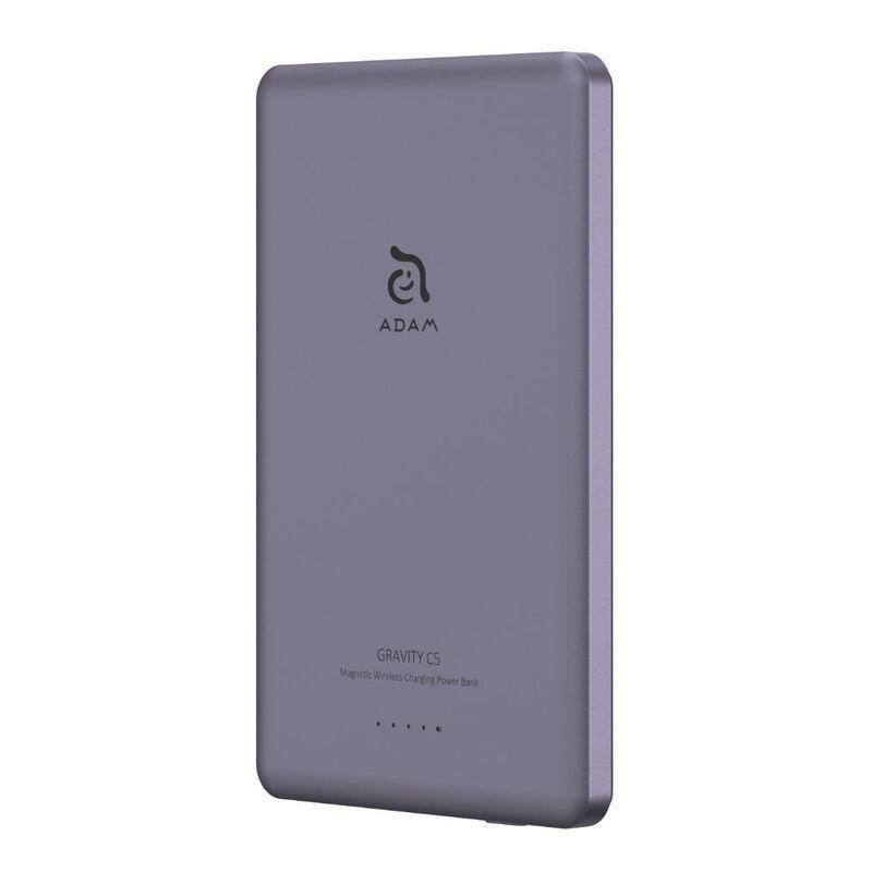Adam Elements Gravity C5 5000mAh Magnetic Wireless Charging Power Bank - Purple, , large image number 8