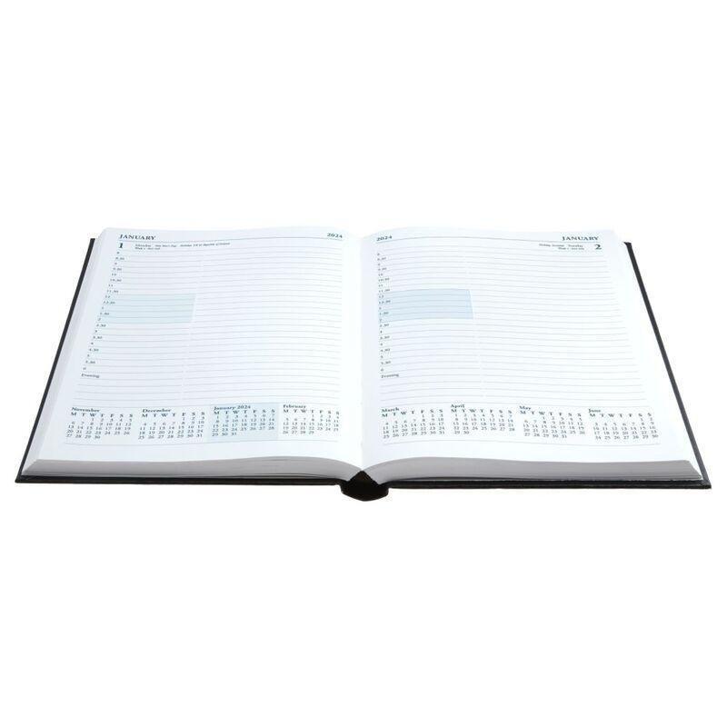 Collins Mid-Year 2023-2024 A5 Day-To-Page Appointments Paper Black, , large image number 2