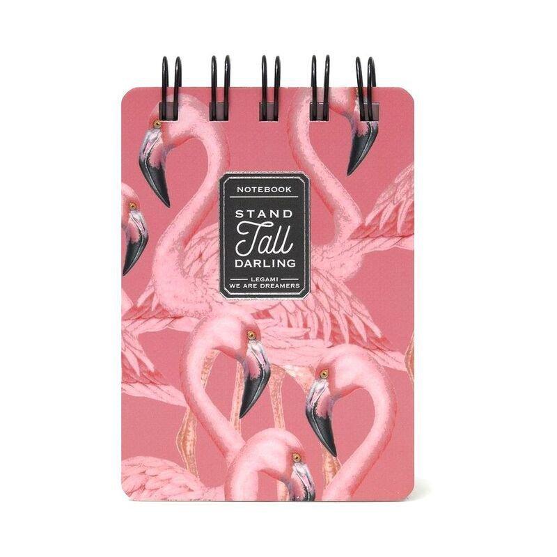 Legami Mini Spiral Notebook - Flamingo, , large image number 0