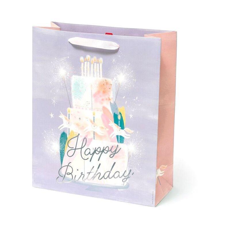 Legami Gift Bag - Large - Unicorn Cake, , large image number 0