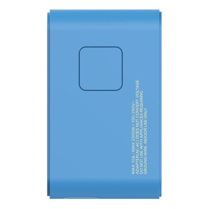 Momax 1-World 70W GaN 3 Port With Built-In USB-C Cable AC Travel Adaptor - Blue, , large image number 2