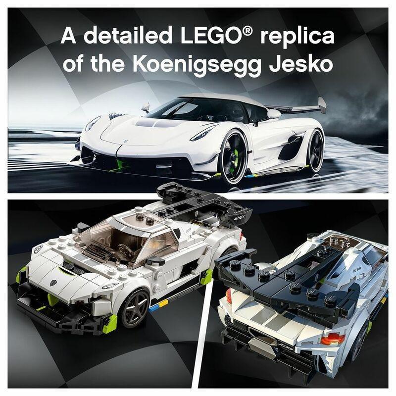 LEGO Speed Champions Koenigsegg Jesko Car Toy 76900, , large image number 7