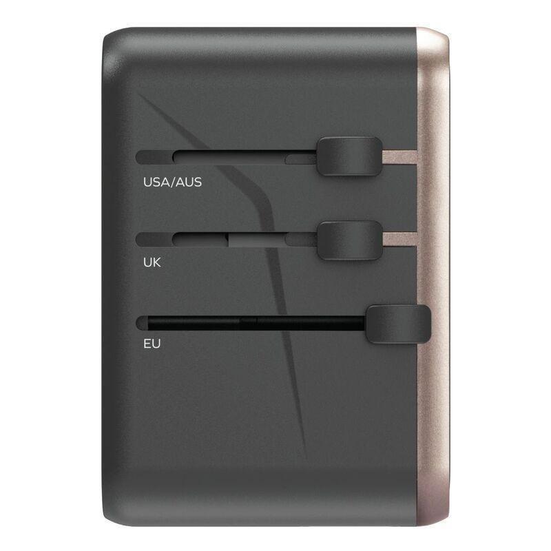 Momax 1-World 70W GaN AC Travel Adaptor - Titanium, , large image number 2