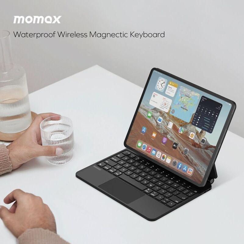 Momax Mag Link Waterproof Wireless Magnetic Keyboard For iPad Pro 11 & iPad Air - Black, , large image number 1