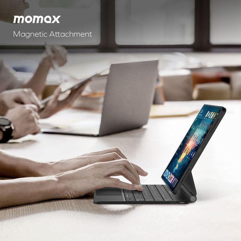 Momax Mag Link Waterproof Wireless Magnetic Keyboard For iPad Pro 11 & iPad Air - Black, , large image number 3