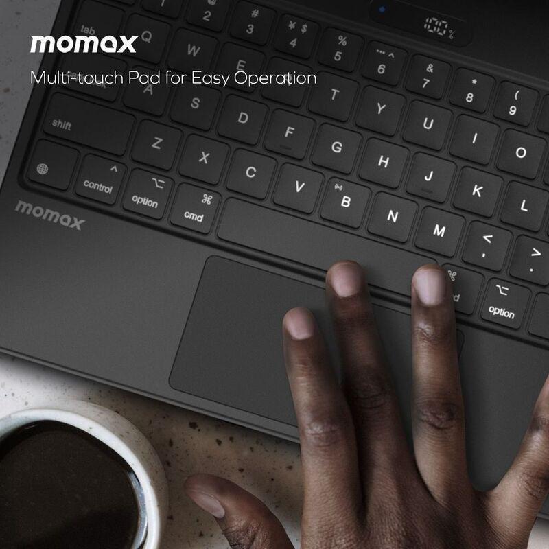 Momax Mag Link Waterproof Wireless Magnetic Keyboard For iPad Pro 11 & iPad Air - Black, , large image number 10