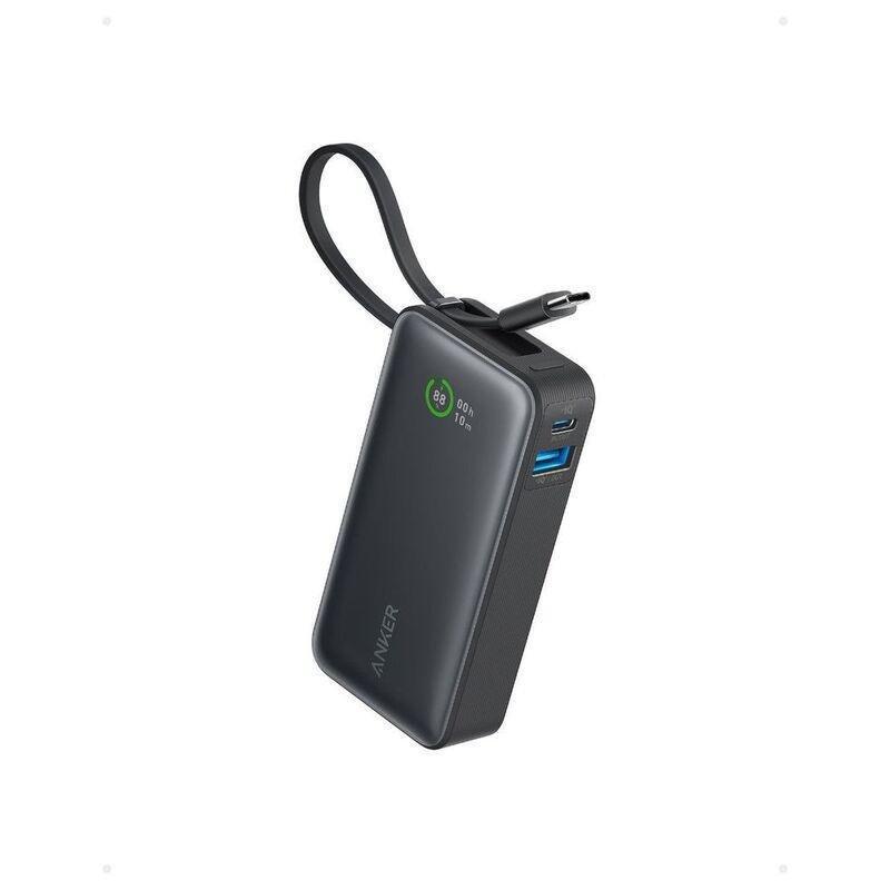 Anker Nano Power Bank 10000mAh 30W With Built-In USB-C Cable - Black, , large image number 0
