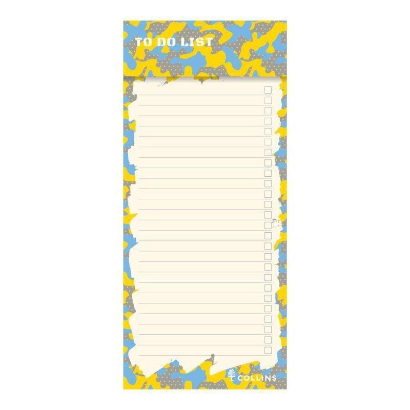 Collins To Do Pad Edge Camo Slim - Yellow, , large image number 0
