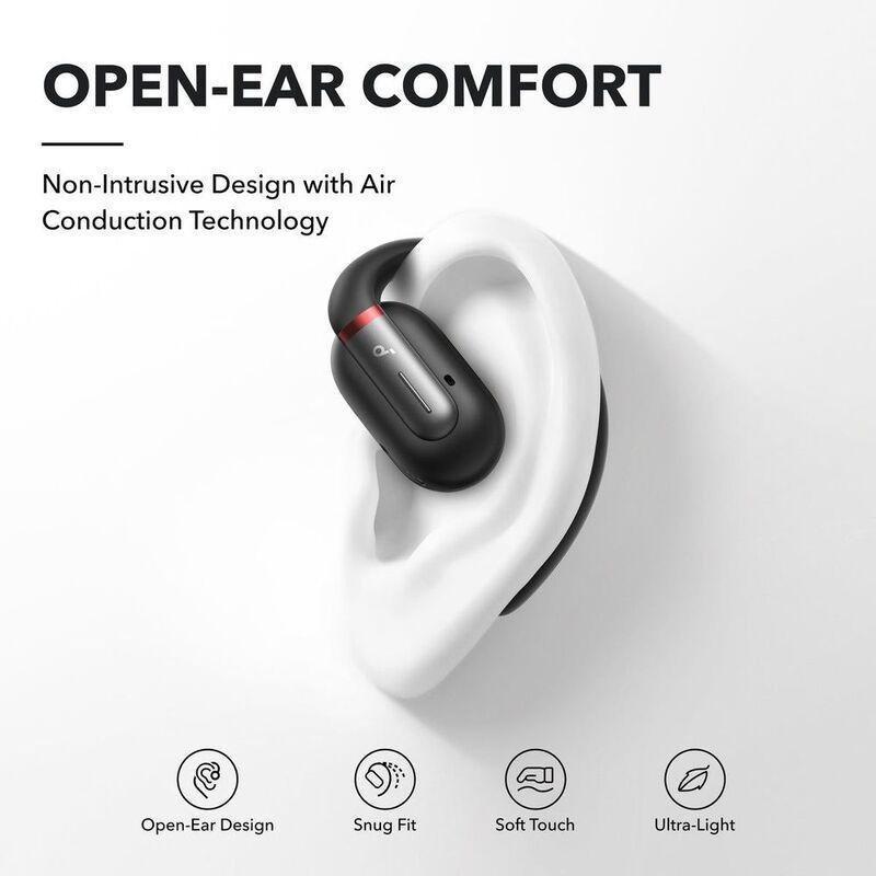 Soundcore V30i Open-Ear Earbuds - Black, , large image number 1