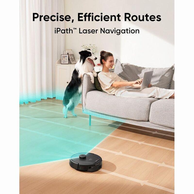 Eufy RoboVac Clean L60 Robotic Vacuum Cleaner - Black, , large image number 1