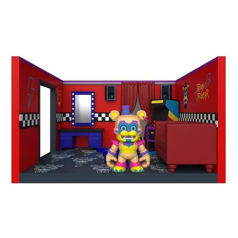 Funko Snaps! Five Nights At Freddy's Security Breach Glamrock Freddy 3.5-inch Vinyl Figure with Dressing Room Playset, , medium