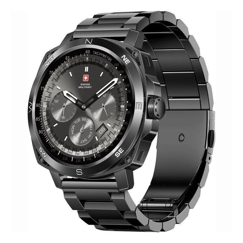 Swiss Military DOM4 Smartwatch - Black with Gunmetal Strap, , large image number 0