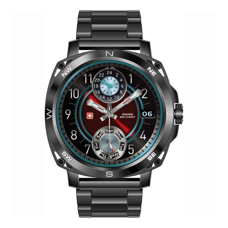 Swiss Military DOM4 Smartwatch - Black with Gunmetal Strap, , large image number 3