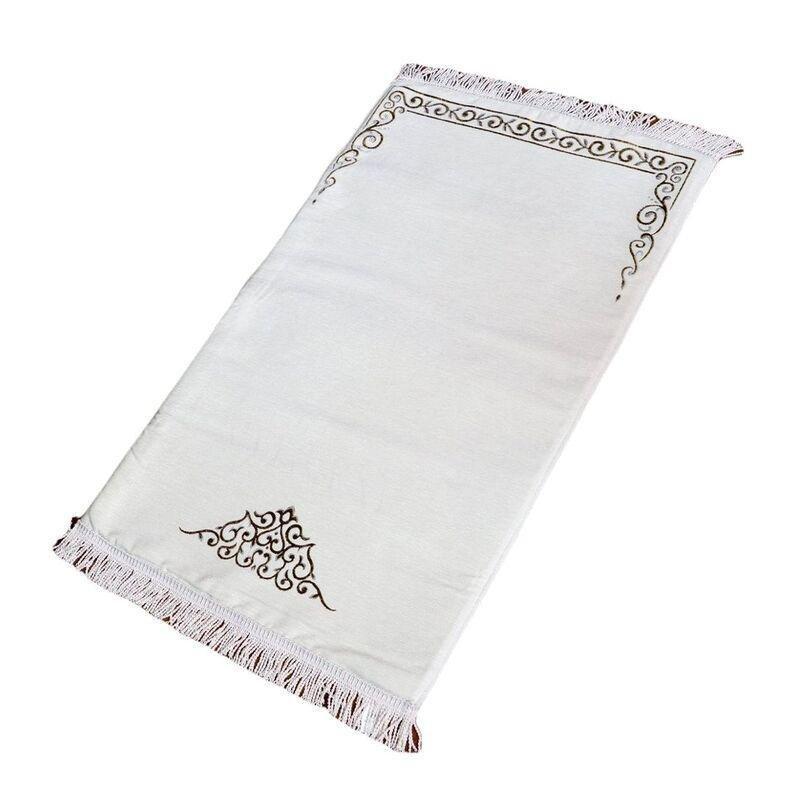Sundus Salam Prayer Mat - White, , large image number 0