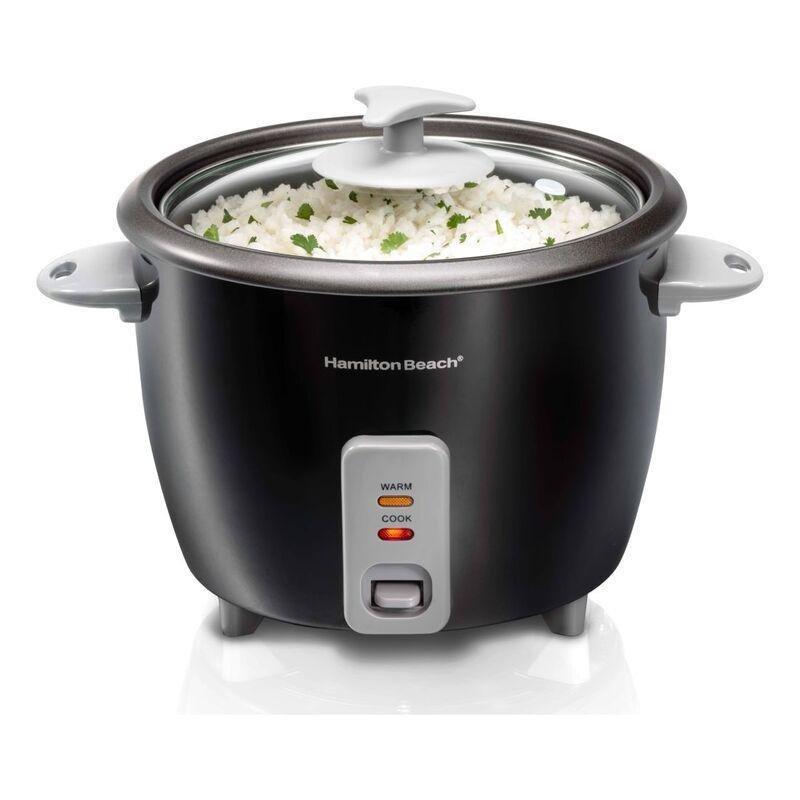 Hamilton Beach Rice Cooker & Steamer 1.5L 500W - Stainless Steel - Black, , large image number 2