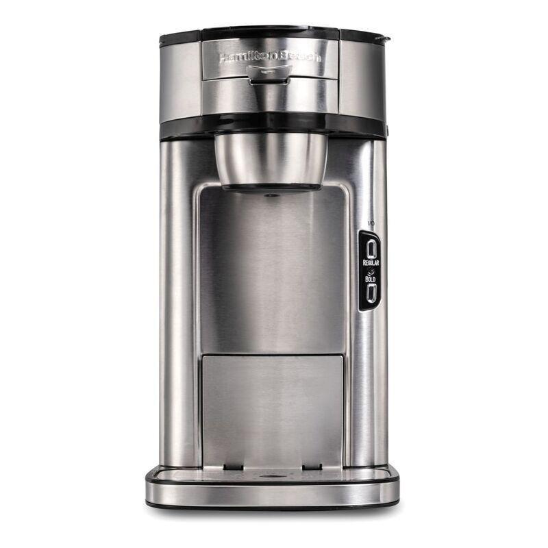 Hamilton Beach The Scoop Single Serve Coffee Maker - Stainless Steel - Black, , large image number 0