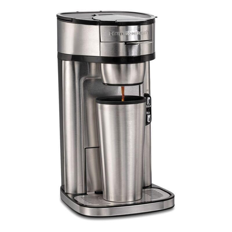 Hamilton Beach The Scoop Single Serve Coffee Maker - Stainless Steel - Black, , large image number 1