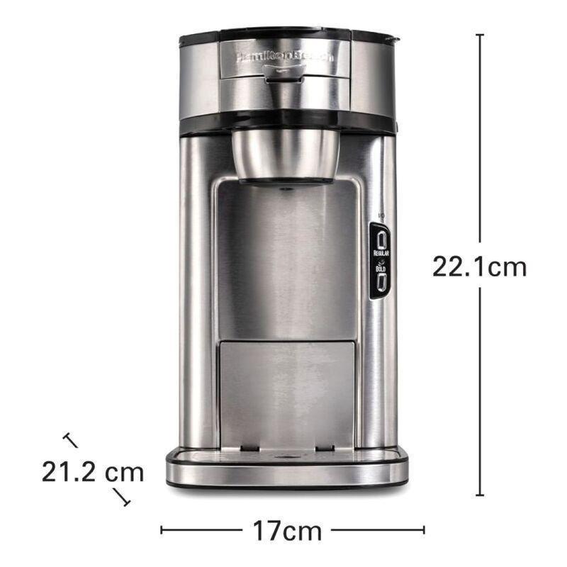 Hamilton Beach The Scoop Single Serve Coffee Maker - Stainless Steel - Black, , large image number 3