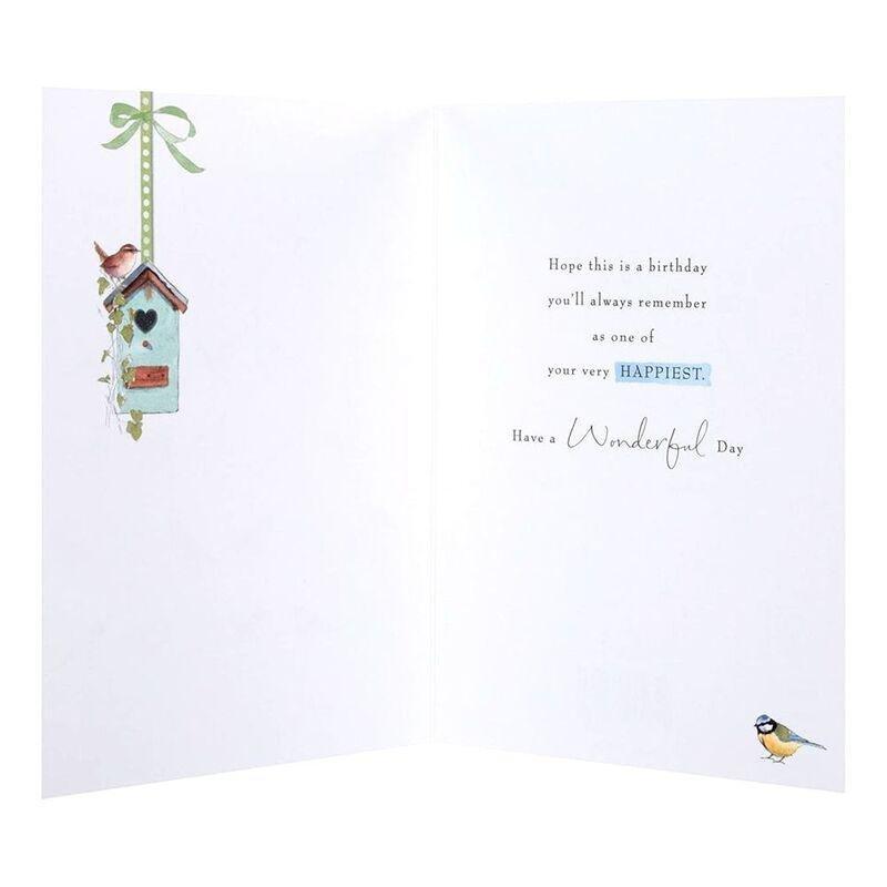 Hallmark with Warm Birthday Wishes Birds Greeting Card (138 x 202mm), , large image number 1