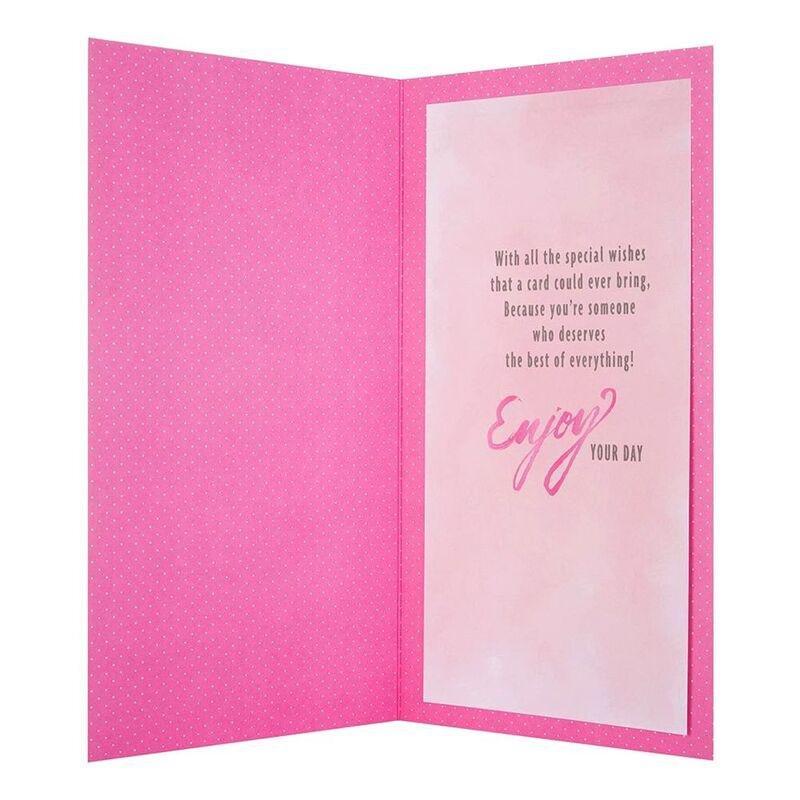 Hallmark Happy Birthday Cake Greeting Card (121 x 228mm), , large image number 0