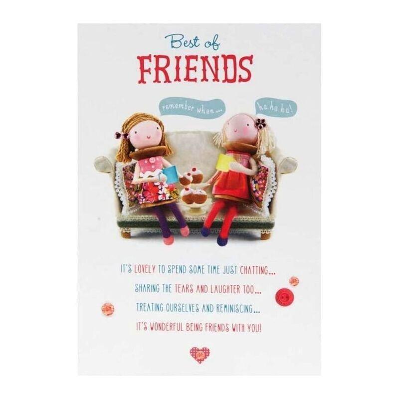 Hallmark Best of Friends Birthday Greeting Card (138 x 202mm), , medium