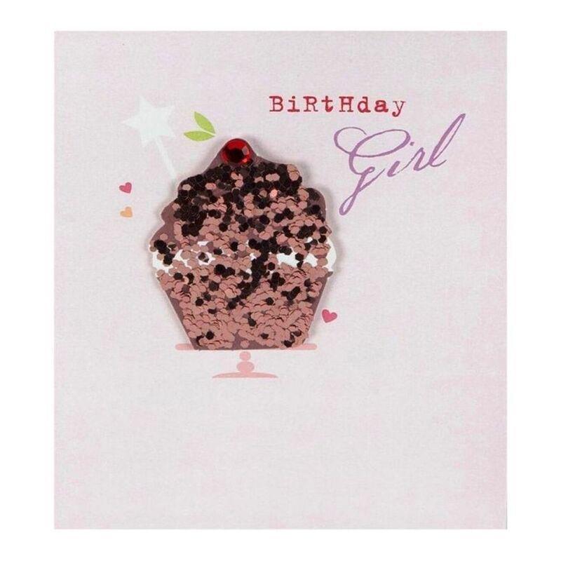 Hallmark Birthday Girl Cupcake Greeting Card (135 x 162 mm), , medium