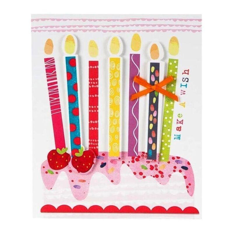 Hallmark Make A Wish Birthday Candles Greeting Card (135 x 162mm), , medium