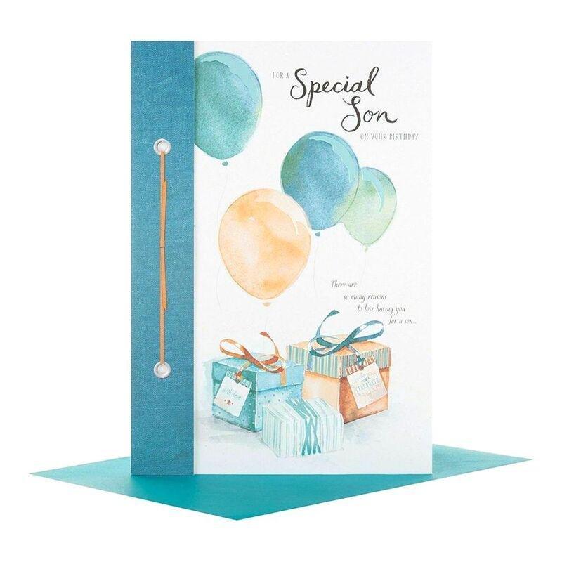 Hallmark for A Special Son Birthday Baloon Greeting Card (159 x 228mm), , large image number 2
