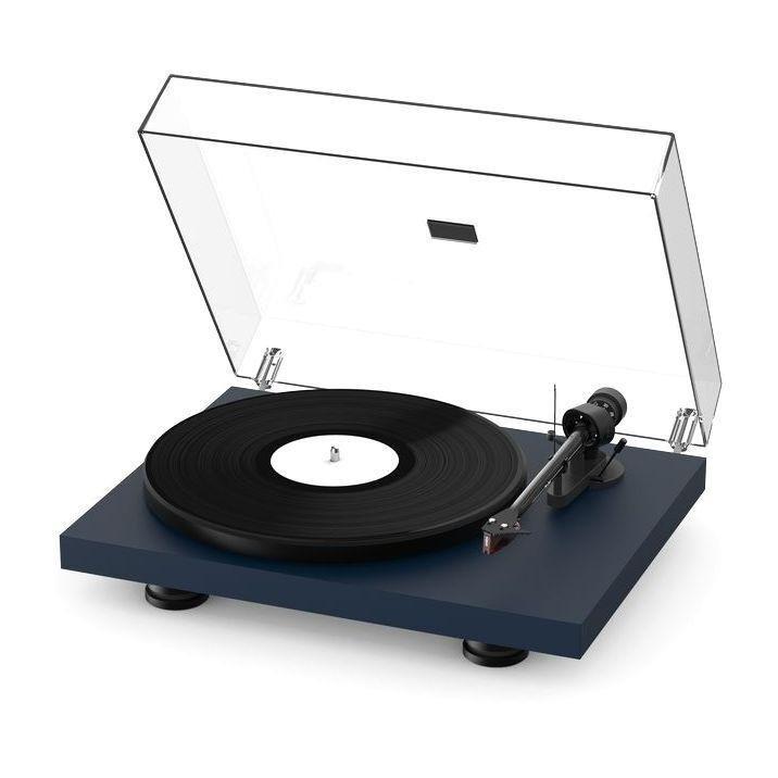 PRO-JECT AUDIO SYSTEMS - Pro-Ject Debut Carbon Evo Belt-Drive Turntable with Ortofon 2M Red - Satin Blue