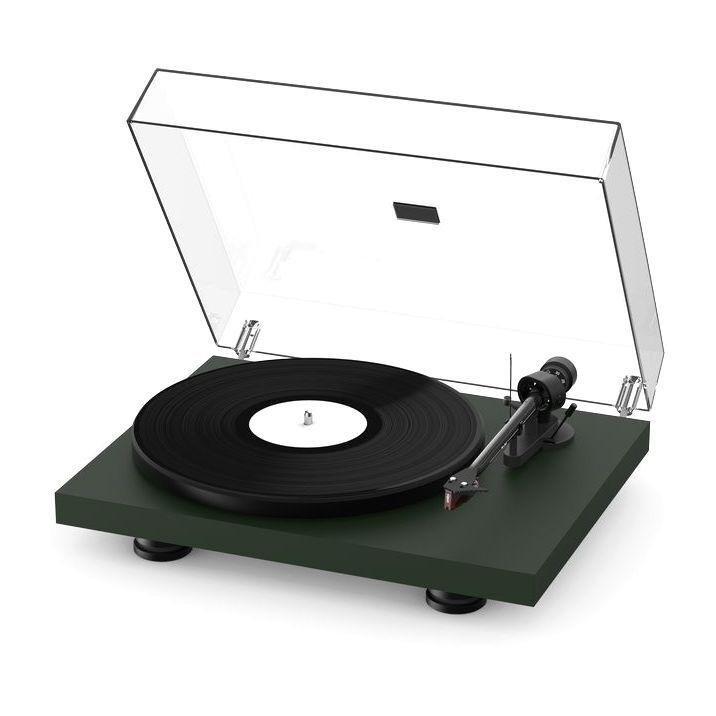 Pro-Ject Debut Carbon Evo Belt-Drive Turntable with Ortofon 2M Red - Satin Green, , large image number 0