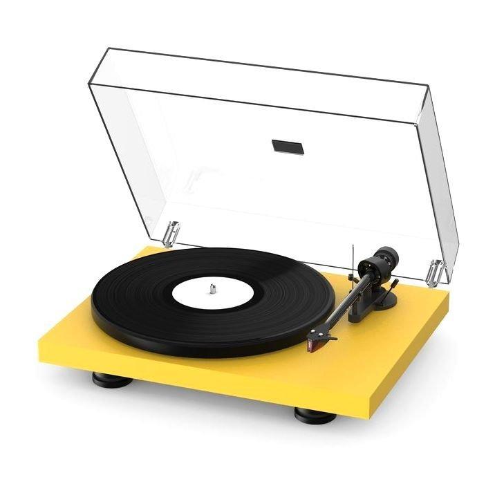 PRO-JECT AUDIO SYSTEMS - Pro-Ject Debut Carbon Evo Belt-Drive Turntable with Ortofon 2M Red - Satin Yellow