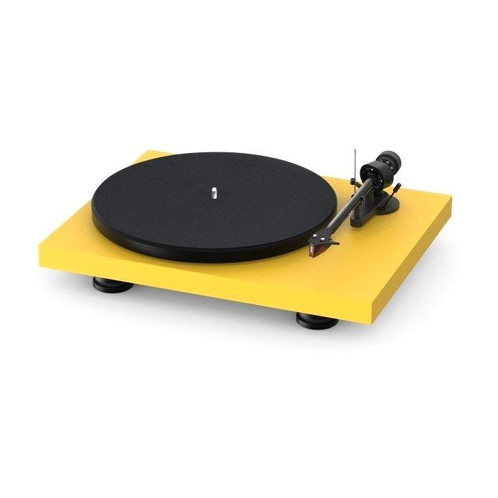 PRO-JECT AUDIO SYSTEMS - Pro-Ject Debut Carbon Evo Belt-Drive Turntable with Ortofon 2M Red - Satin Yellow