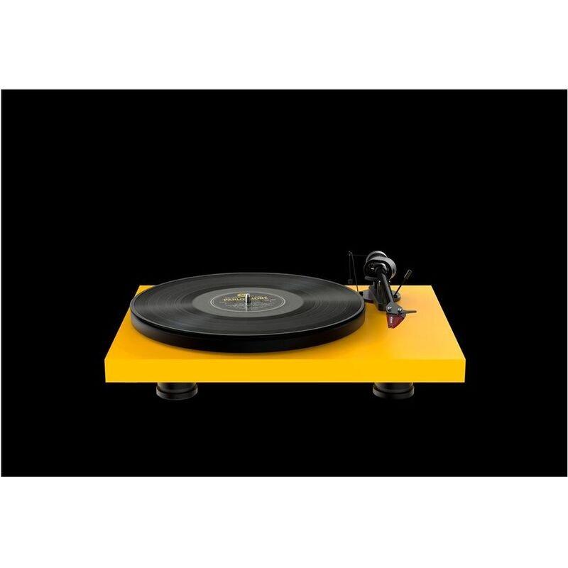 PRO-JECT AUDIO SYSTEMS - Pro-Ject Debut Carbon Evo Belt-Drive Turntable with Ortofon 2M Red - Satin Yellow