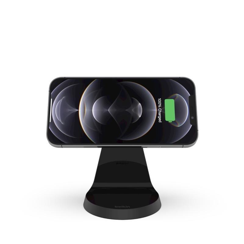Belkin BoostCharge Magnetic Wireless Charger Stand 7.5W Black for iPhone 12, , large image number 1