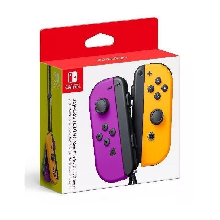 Nintendo Switch Joy-Con Controller Pair - Neon Purple/Orange, , large image number 0