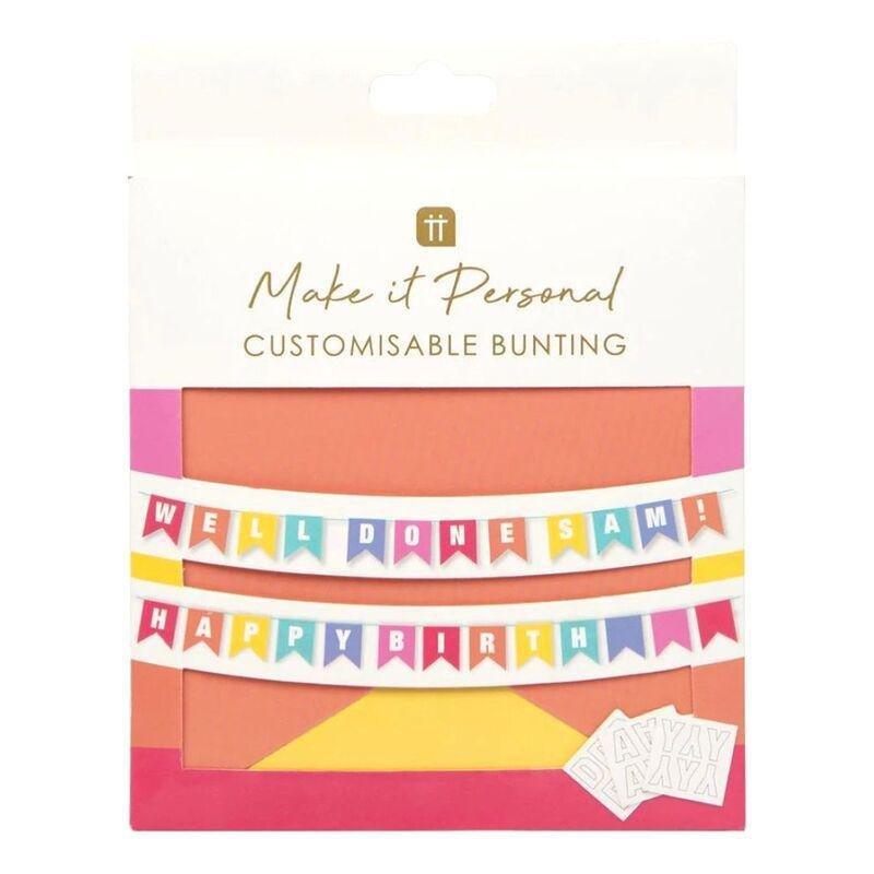 Talking Tables Birthday Brights Customisable Bunting 3m, , large image number 0