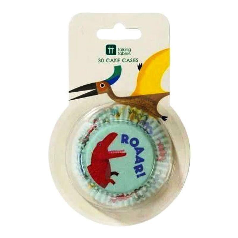 Talking Tables Party Dinosaur Cake Cases (Pack of 30), , medium