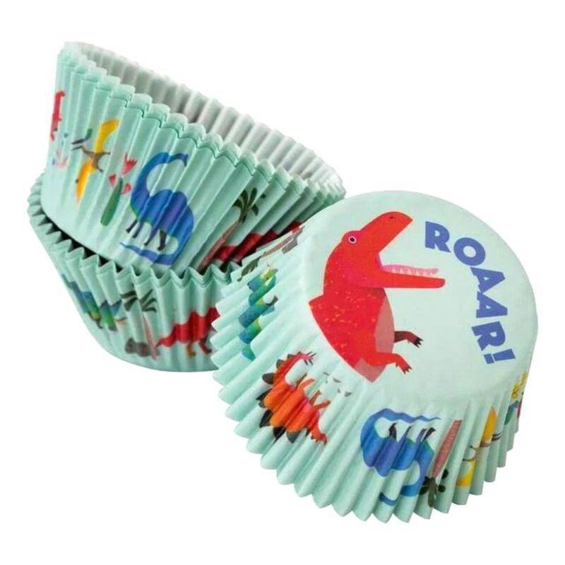 Talking Tables Party Dinosaur Cake Cases (Pack of 30), , large image number 1