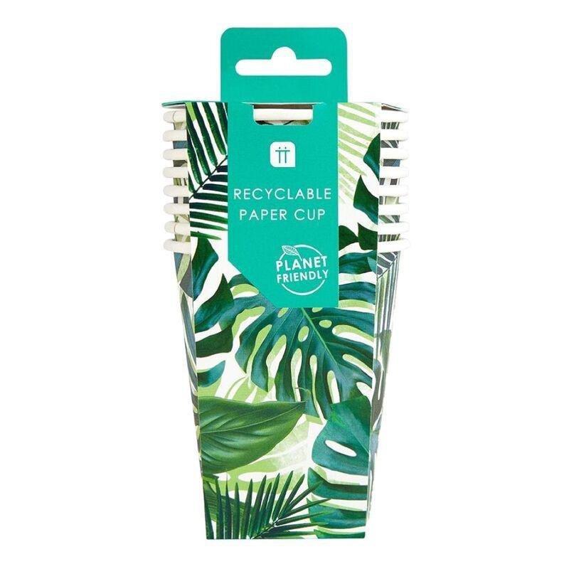 Talking Tables Tropical Fiesta Palm Cup - 8 oz (Pack of 8), , medium