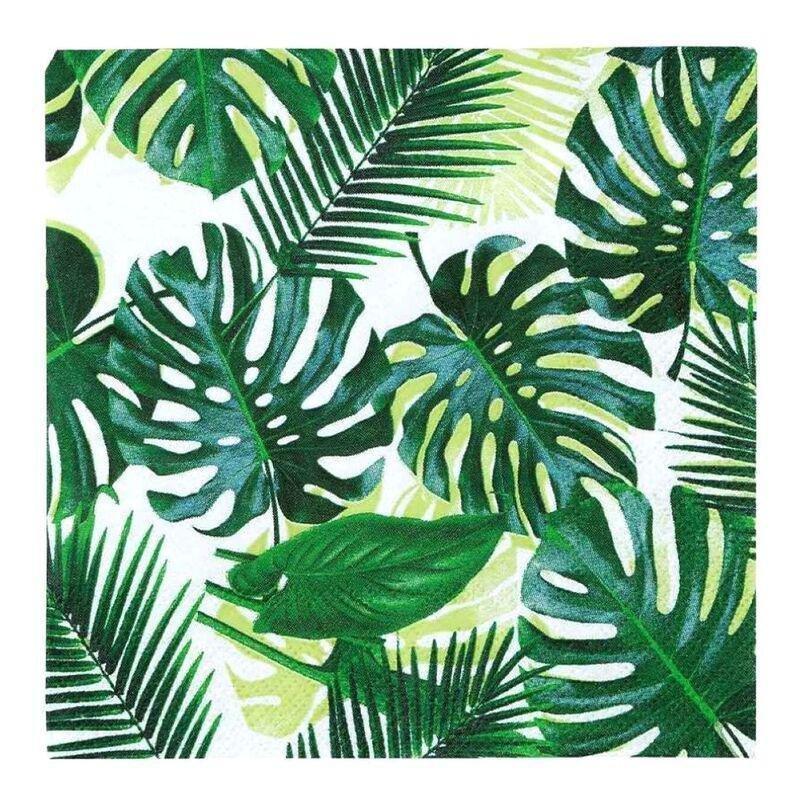 Talking Tables Tropical Fiesta Palm Cocktail Napkin (Pack of 20), , medium