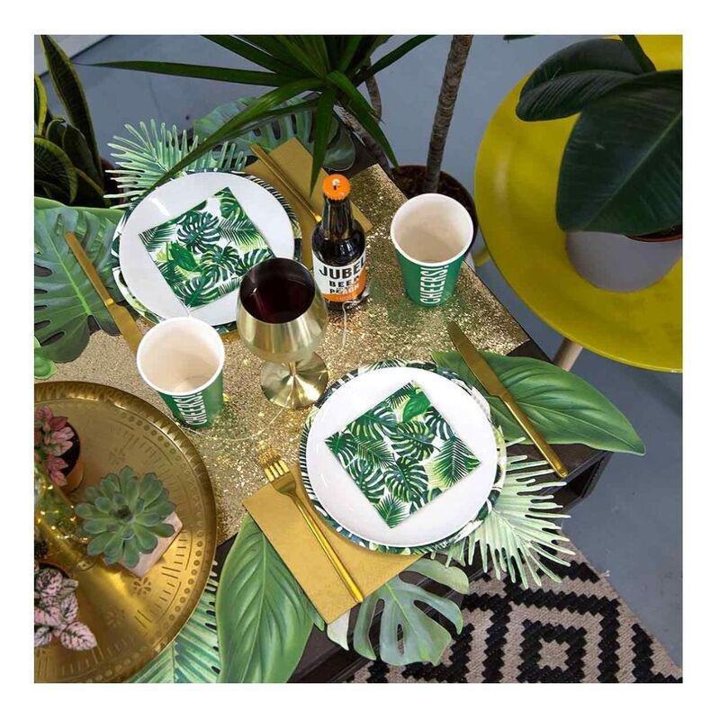 Talking Tables Tropical Fiesta Palm Cocktail Napkin (Pack of 20), , large image number 1