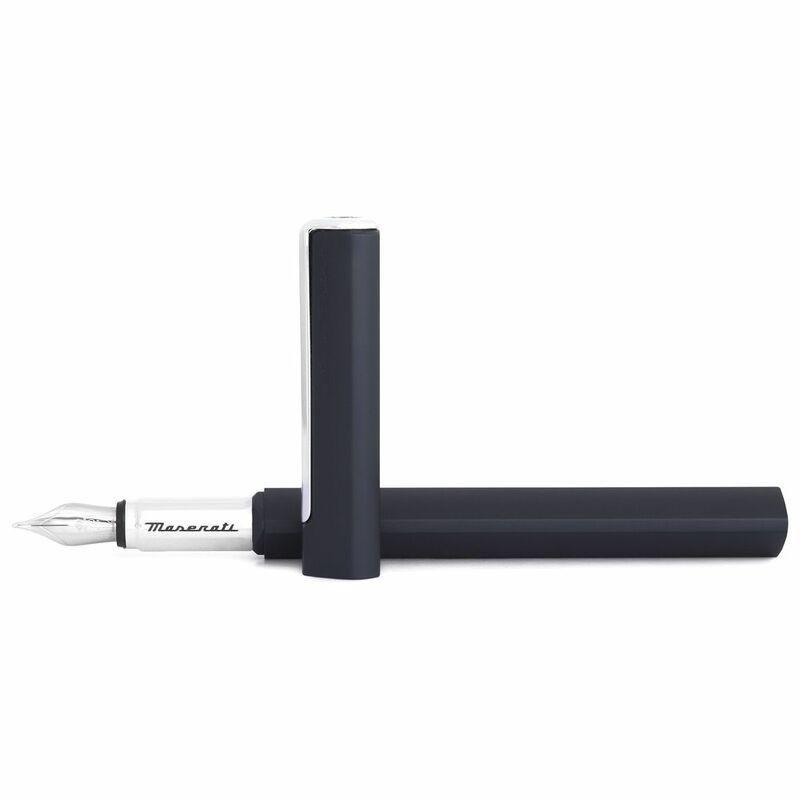 Pininfarina Segno Maserati Edition PF One Fountain Pen Dark Blue/Nib Medium - Schmidt K6 Converter Black Ink, , large image number 4